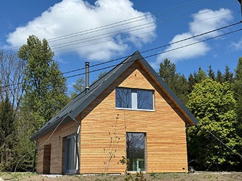 Dřevěná fasáda